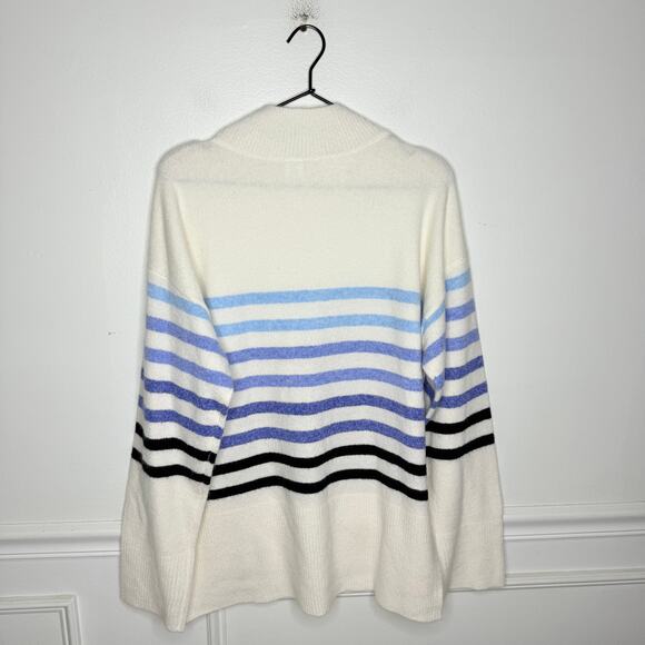 Lusso L Notre Dame Fighting Irish Simone Striple Mock Neck Sweater - Picture 9 of 10